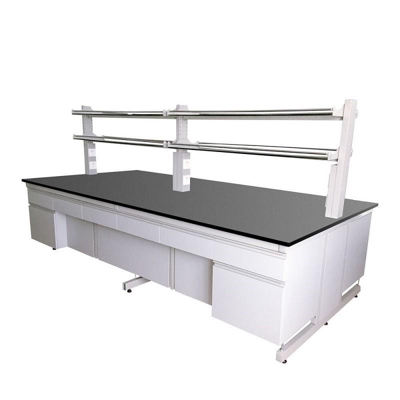 定制钢木实验台医院全钢板台操作台学校工厂化验室理化边实验台