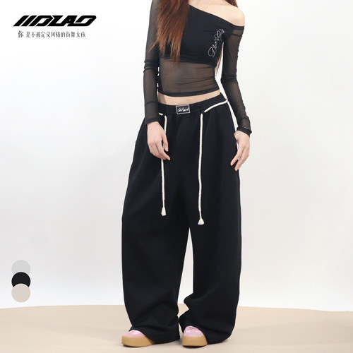 街舞jazz原创烫钻卫裤凉感7826
