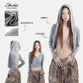 大佬街舞潮牌原创jazz美式 印花设计T恤T336 早秋新款 辣妹长袖 开衫