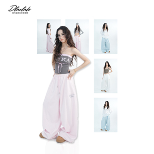 大佬街舞潮牌原创jazz简约水洗运动裤透气嘻哈街头跳舞休闲裤1633