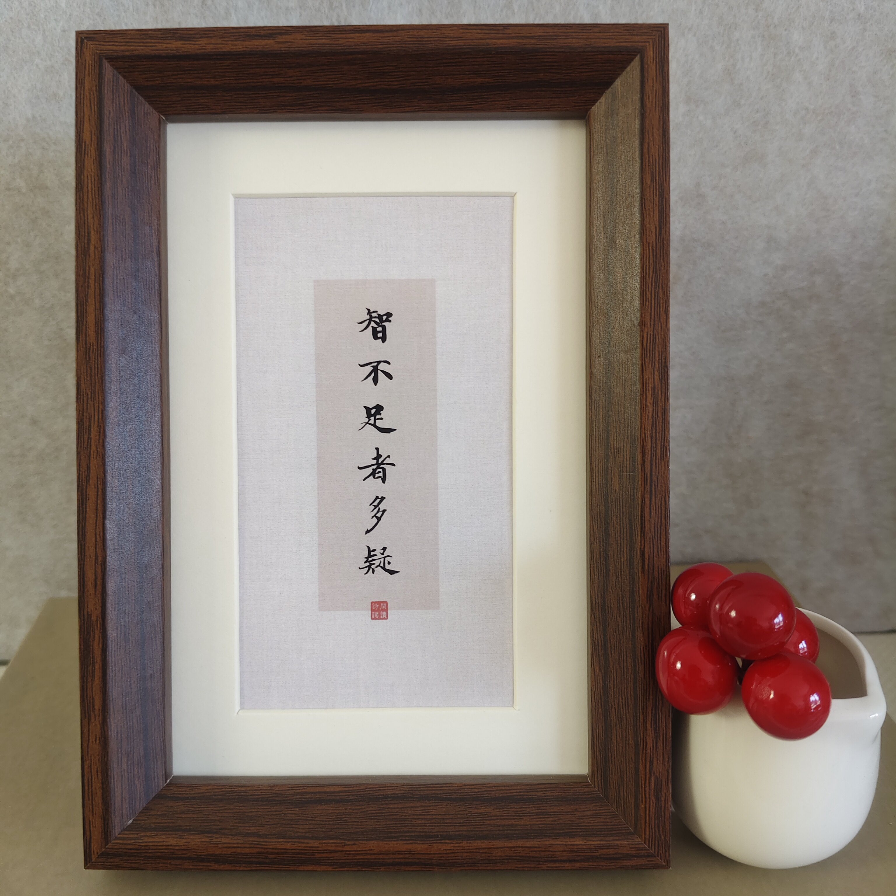 相框桌面摆件工位佛系搞怪装饰画