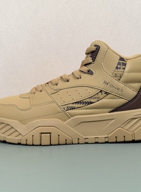 361男鞋加毛运动生活鞋专柜正品2025冬季新款保暖加毛大棉鞋6624A