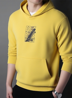 361男装套头卫衣专柜正品2025冬季新款含棉保暖加绒运动卫衣9004A