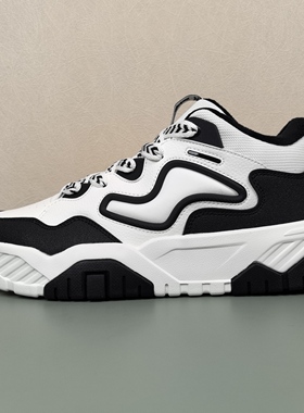 361男鞋板鞋专柜正品2025冬季新款防滑保暖加绒二棉运动鞋6611