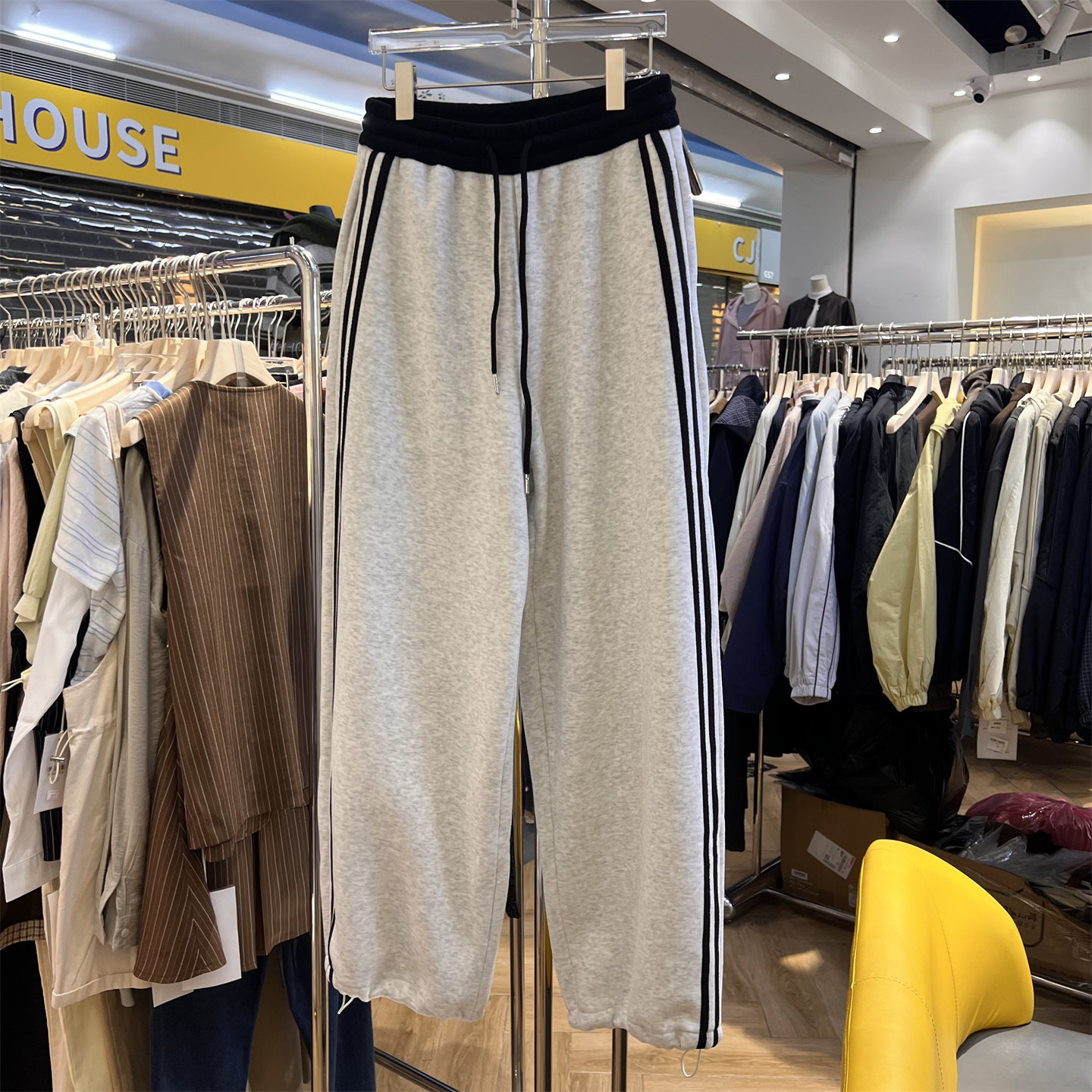 倩倩韩系松紧腰抽绳高腰卫衣裤宽松显瘦阔腿弯刀休闲裤女运动裤,女装/女士精品,卫裤,淘宝优惠券,粉丝福利购,淘宝优惠卷