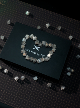 XVX冰玉轴全透明等高线2.0伴侣轴线行轴五脚轴体RGB客制化轴体