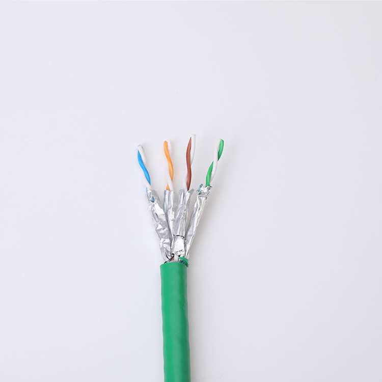 高速无氧铜超七类网线 cat7类万兆双屏蔽网线 家用5G网络线300米