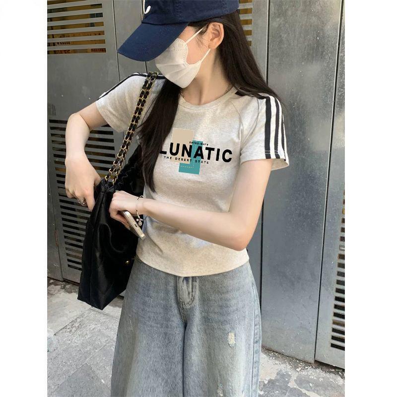 棉短袖小众简约T恤女2026新款夏