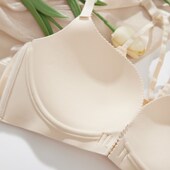 前扣内衣女小胸聚拢无痕平胸专用文胸收副乳防下垂无钢圈美背胸罩