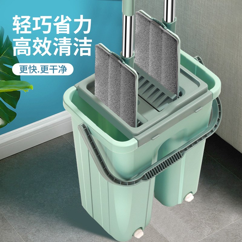 新款平板拖把懒人桶套装w拖把家用地板砖免手洗拖地神器