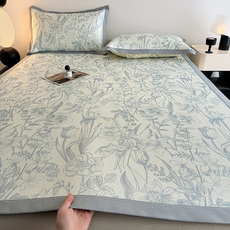 A类简约冰丝席凉席夏季冰丝软席子凉爽席空调席子床席款可机洗