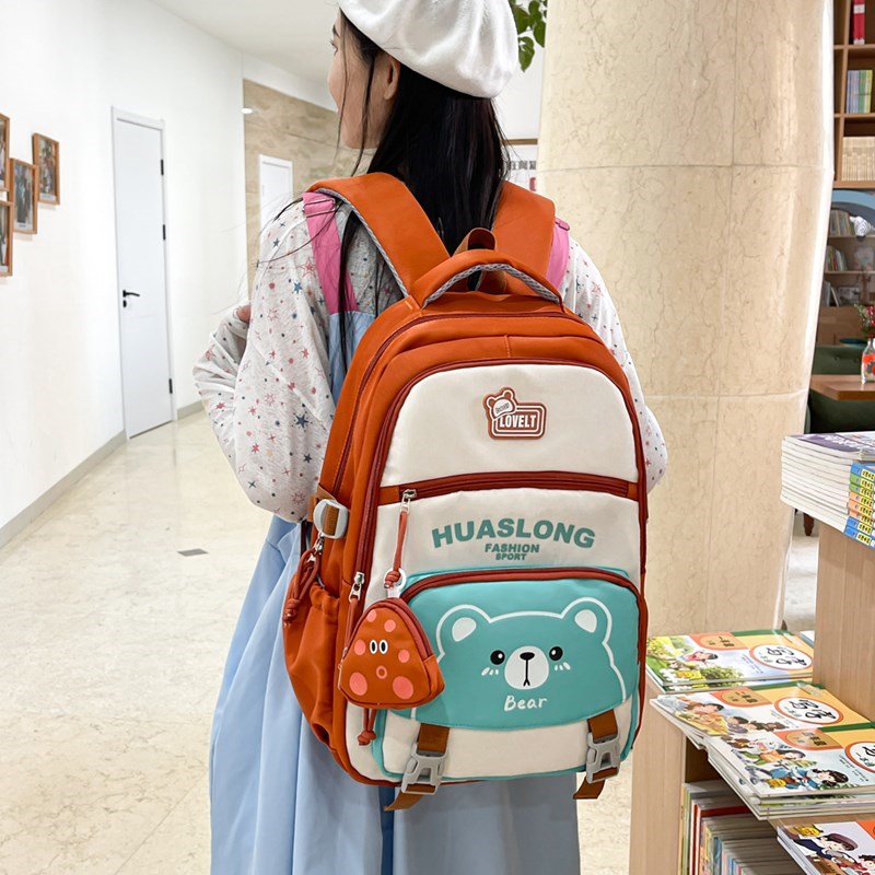 可爱高颜值书包初中女生小学生儿童大容量背包大学生高中生双肩包