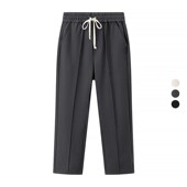 直筒休闲裤 男装 403046 高垂感松紧腰抽绳西装 裤 2024春季 新款