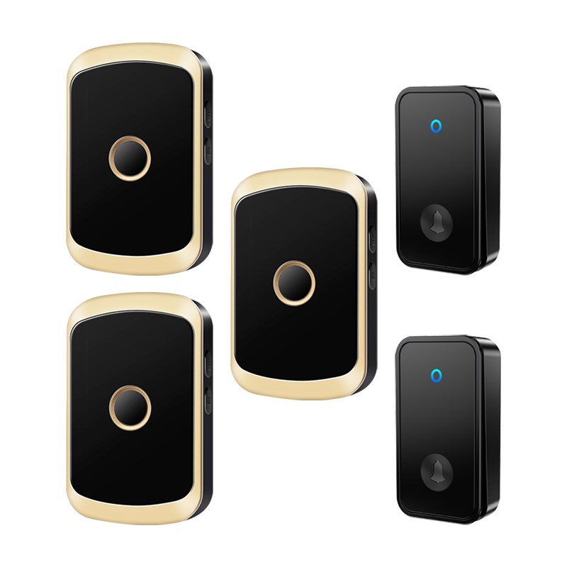 自发电门铃无线家用远距离不用电池智能遥控老人呼叫器防水二拖三