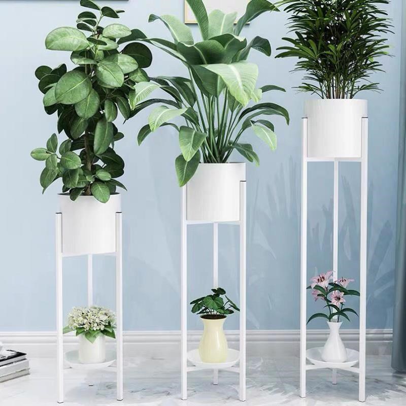 北欧风室内铁艺i小花架客厅阳台绿植盆栽简易落地式爬藤花架置物