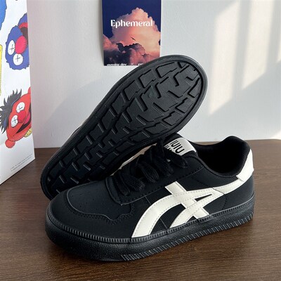 德训鞋男款新款黑色鞋子男鞋潮 春季增高板鞋美式高街休闲运动鞋