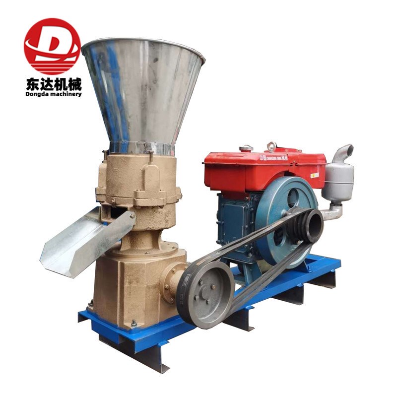 中小型饲料颗粒机大量现货 鸡鸭鹅兔鱼牛羊猪颗粒养殖设备 饲料机