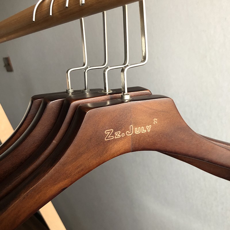 实木衣架复古色男女款服装店木头衣挂酒店复古婚纱店民宿家用西装