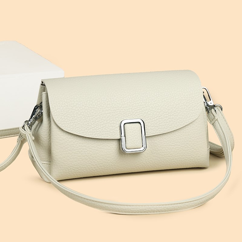 2025新款高级感斜挎包风琴包大容量腋下法棍包包女时尚真皮单肩包