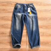 韩国订单 百搭直筒牛仔裤 水洗磨白 秋冬季 时尚 外贸尾货 男士 潮