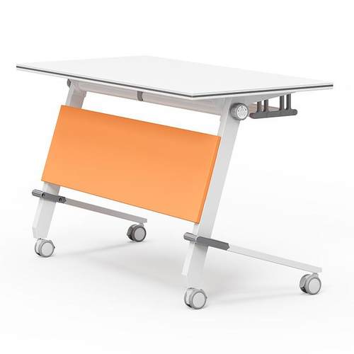 折叠培训桌椅组合可移动长条桌拼接会议桌简约双人多功能学生课桌