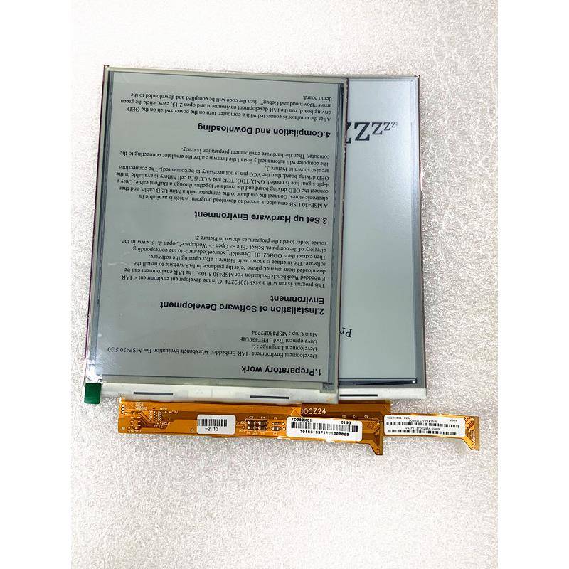少量售后换屏补屏8寸34PIN墨水屏EPD电子纸显示屏TD080XC1