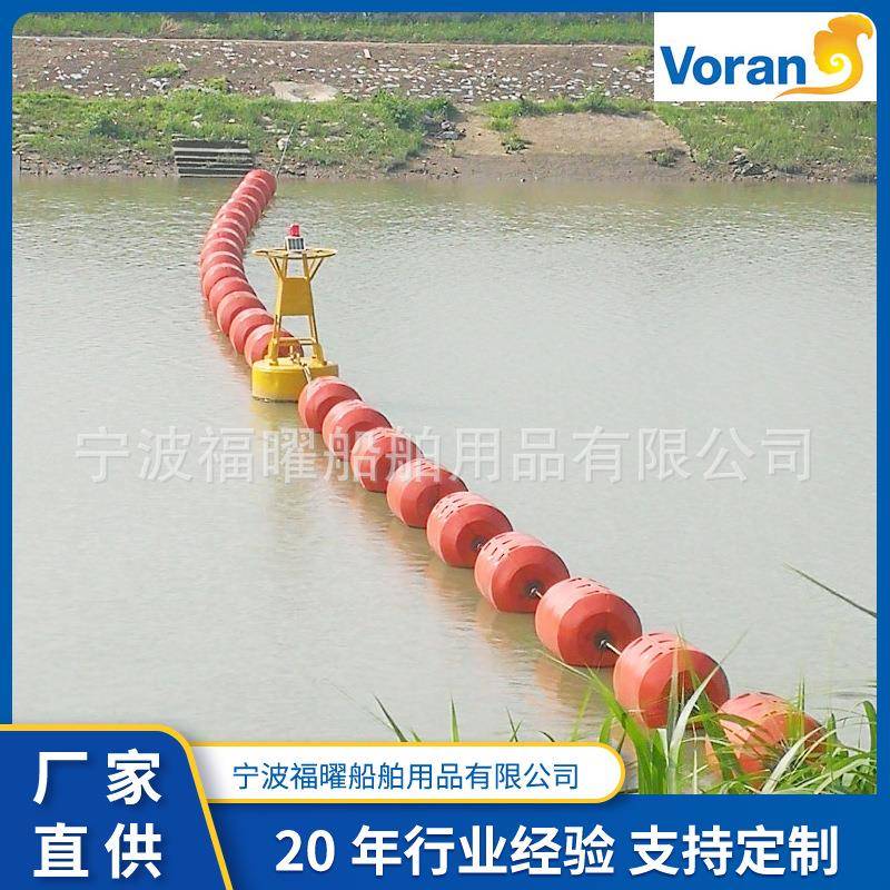 浮桶拦污滚塑浮筒抽沙治理油管工程航道管道水面塑料管夹管道浮筒