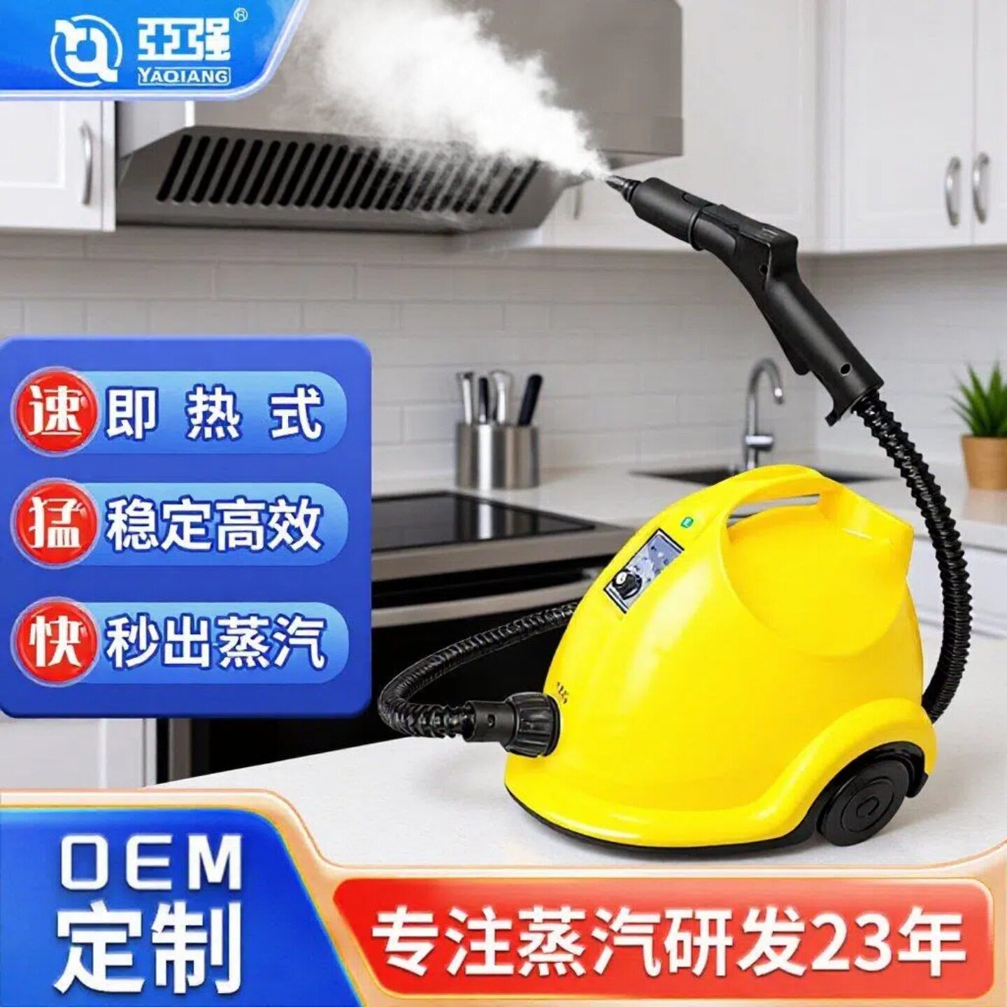 便携式自助洗车机商用蒸汽清洗机即热式高温清洁家用QS2000标准版