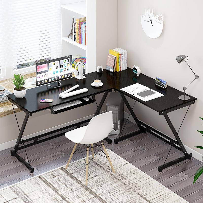 电脑桌家用转角书桌书架组合台式办公桌现代简约经济型省空间桌子