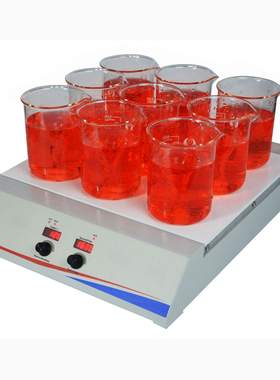 加热磁力搅拌器 9位磁力搅拌机Stirrer Hotplate生产