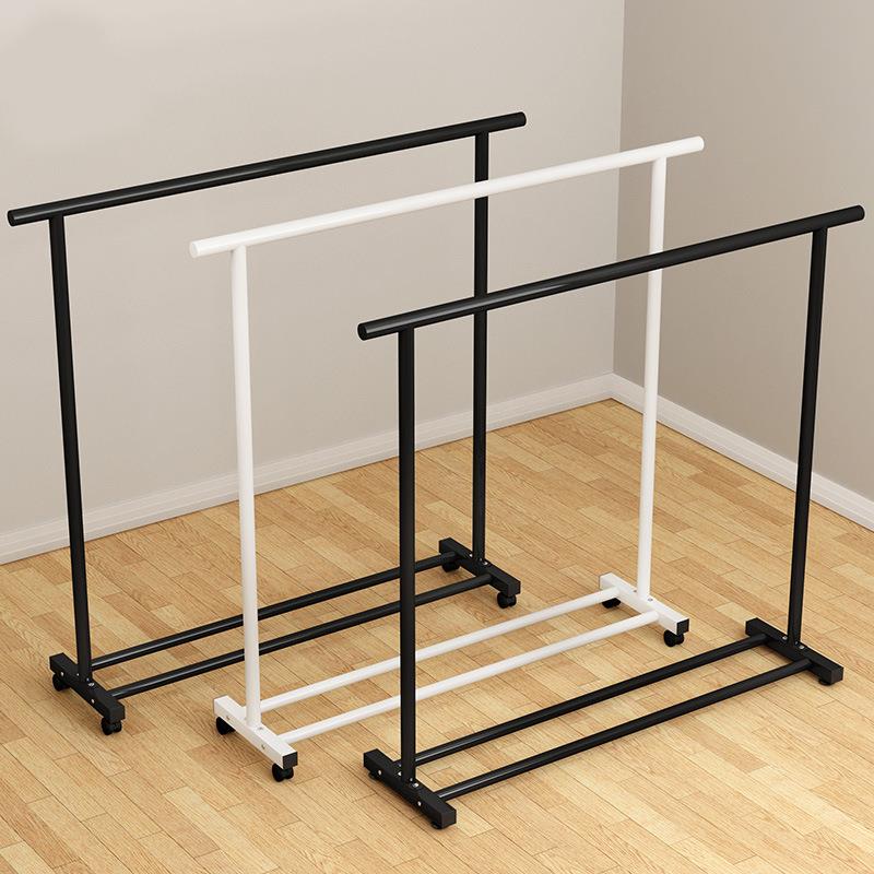 晾衣架落地家用挂衣架折叠卧室内学生宿舍晒衣服架子凉衣帽杆挂钩