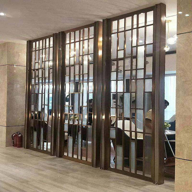 新中式酒店办公室不锈钢隔断玄关客厅入户门遮挡金属屏风餐厅装饰,鲜花速递/花卉仿真/绿植园艺,割草机/草坪机,淘宝优惠券,粉丝福利购,淘宝优惠卷