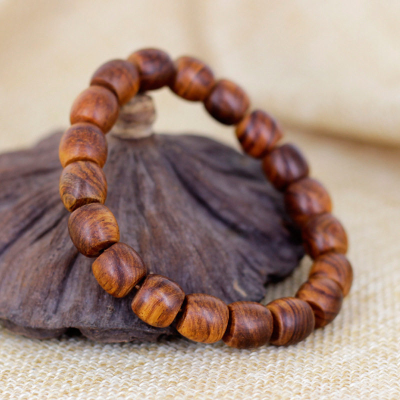 海南黄花梨桶珠手串 规格1.0×0.9*19颗男女款念珠装饰首饰