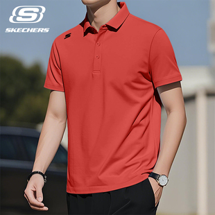新款 斯凯奇短袖 官网旗舰2026年夏季 polo衫 透气翻领运动服 T恤男装
