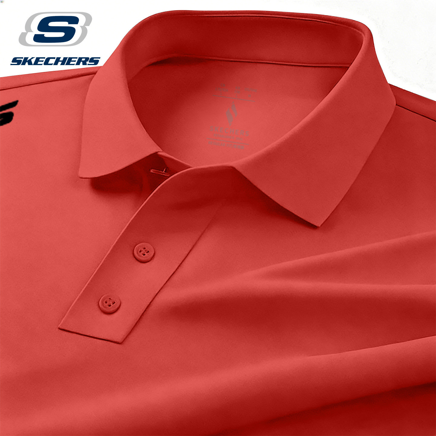 斯凯奇POLO衫男短袖夏季新款冰丝速干t恤运动爸爸装商务翻领上衣