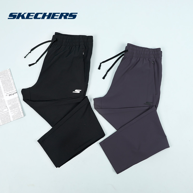 斯凯奇运动裤男裤春夏季新款休闲垂感直筒裤百搭速干透气健身长裤