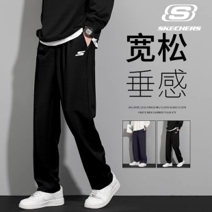 斯凯奇男裤运动裤男款春秋季新款官方正品速干透气长裤直筒休闲裤