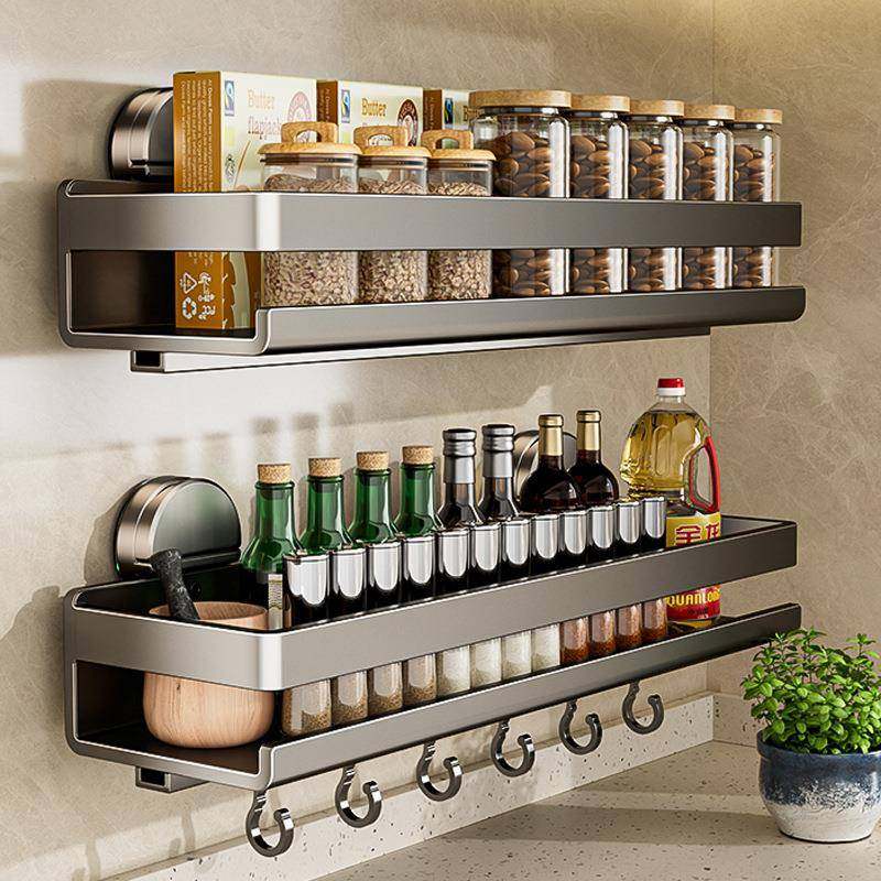 吸盘厨房置物架免打孔壁挂式调料架多功能调味品盒罐墙上收纳架子,家庭/个人清洁工具,浴室角架/置物架,淘宝优惠券,粉丝福利购,淘宝优惠卷
