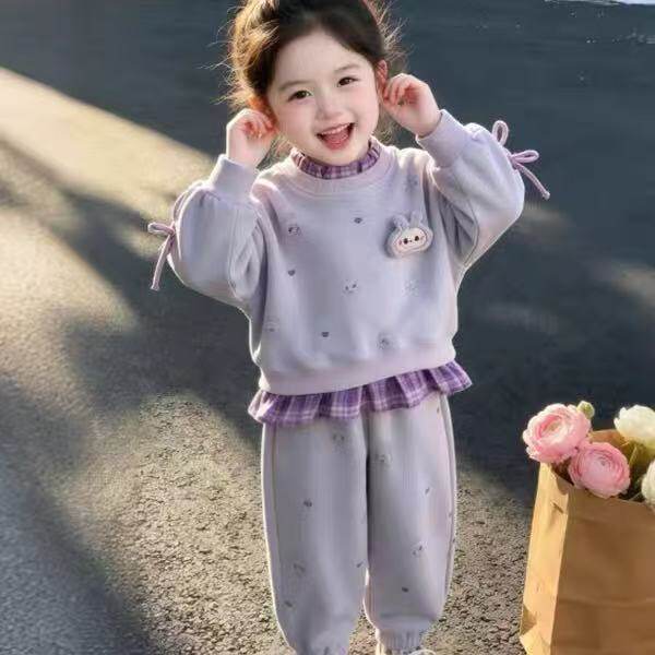 女童运动套装秋季2026新款女宝宝