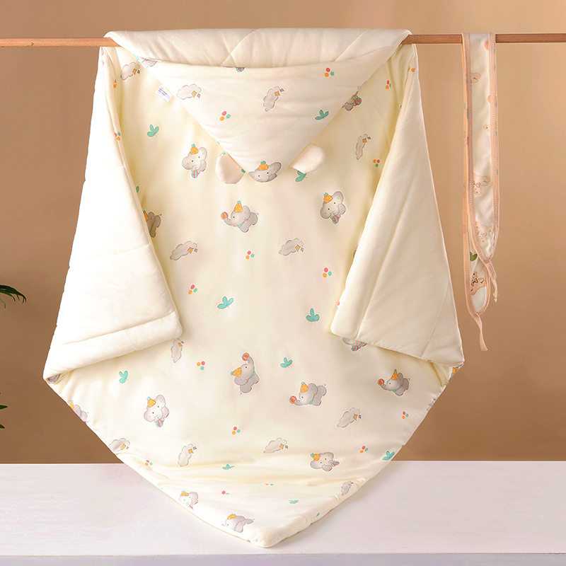 新生婴儿包被防惊跳睡袋保暖包厚款包巾空气精梳纯棉盖毯抱毯抱巾