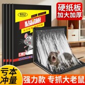 老鼠贴强力粘鼠板超强粘力老鼠板抓大老鼠灭鼠笼捕鼠神器家用加厚