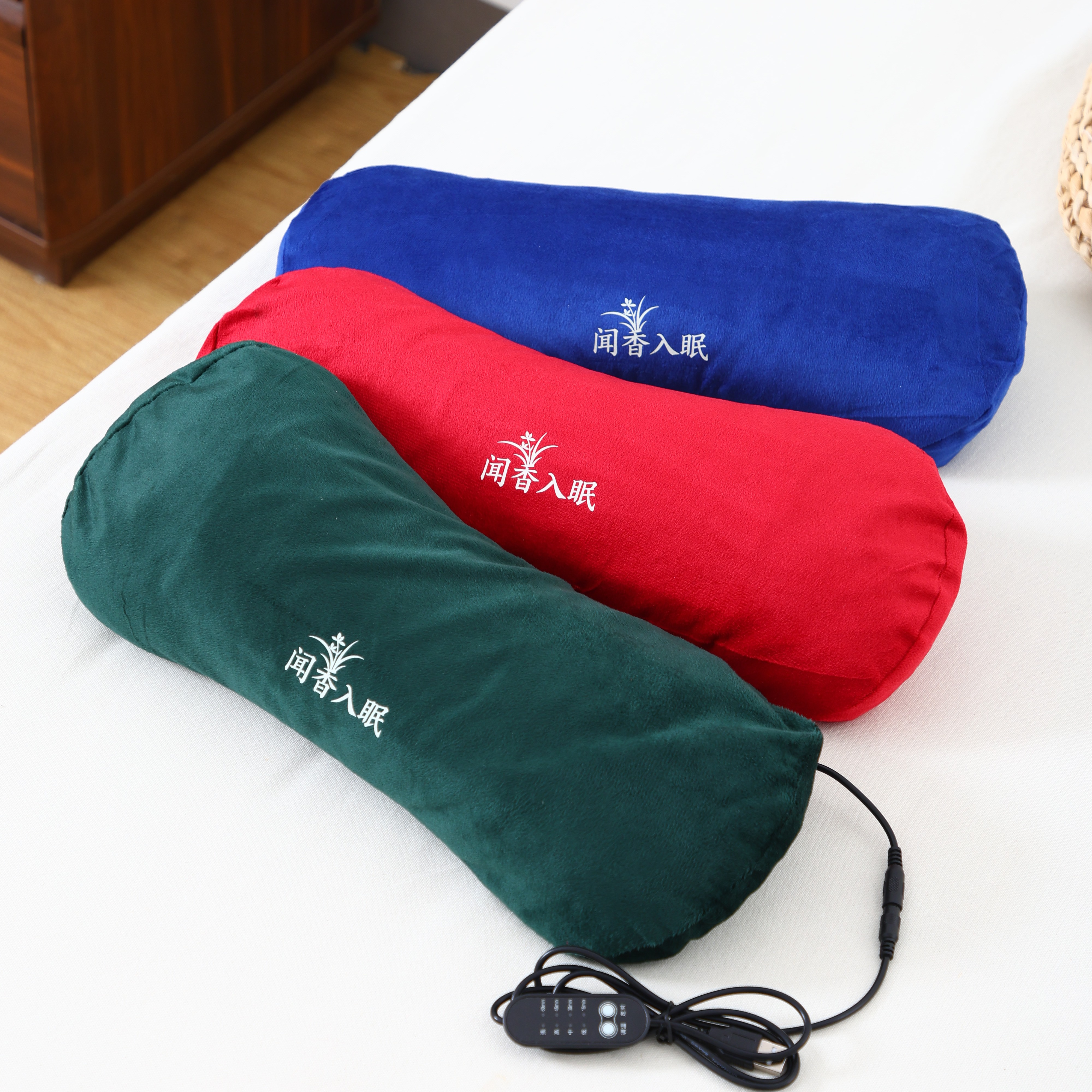 艾草颈椎枕头护颈椎旗舰纯艾叶圆骨头枕睡觉专用非修复助睡眠荞麦