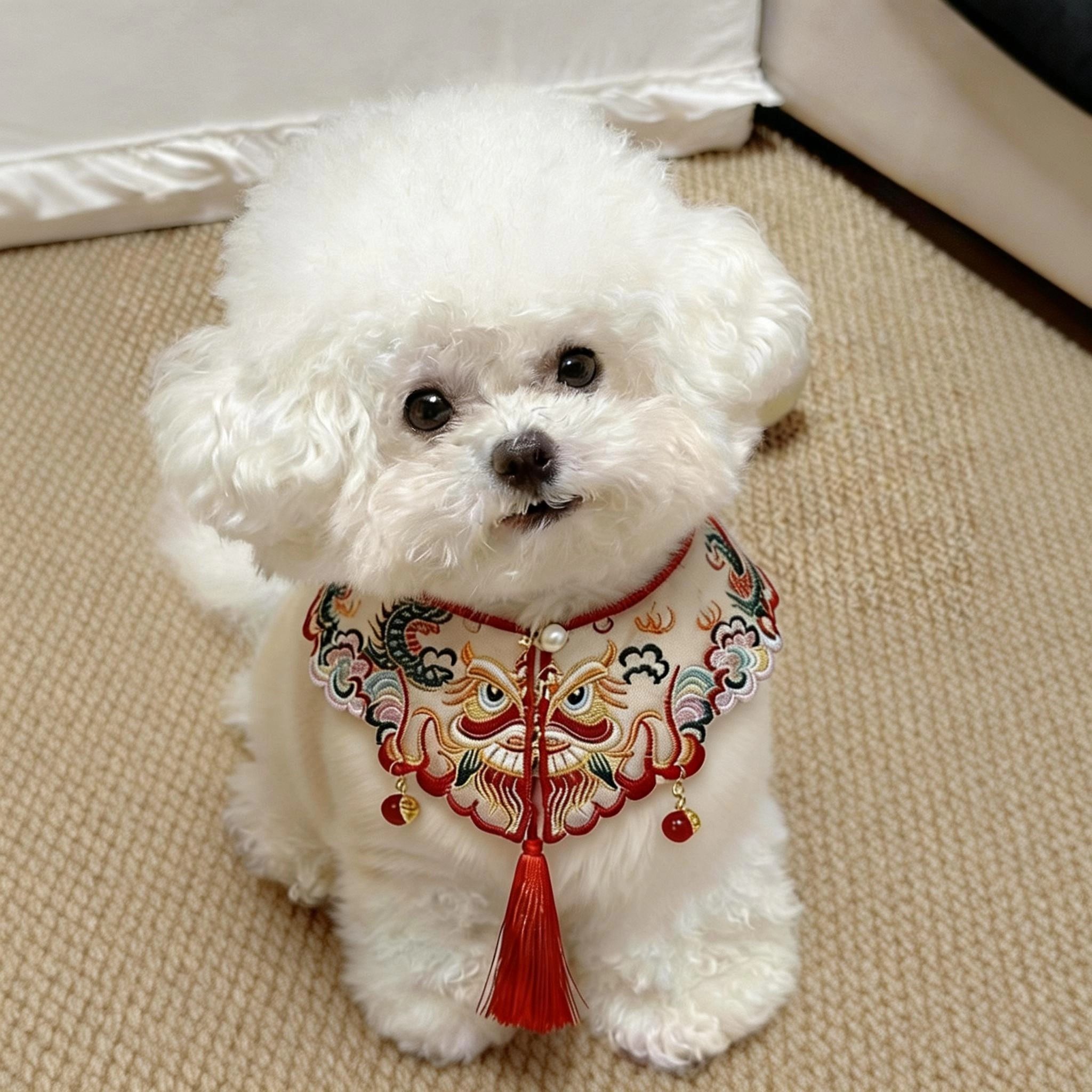 新年狗狗围脖宠物口水巾小配饰围巾围兜喜庆过年装扮中国风云肩,宠物/宠物食品及用品,围巾/口水巾,淘宝优惠券,粉丝福利购,淘宝优惠卷