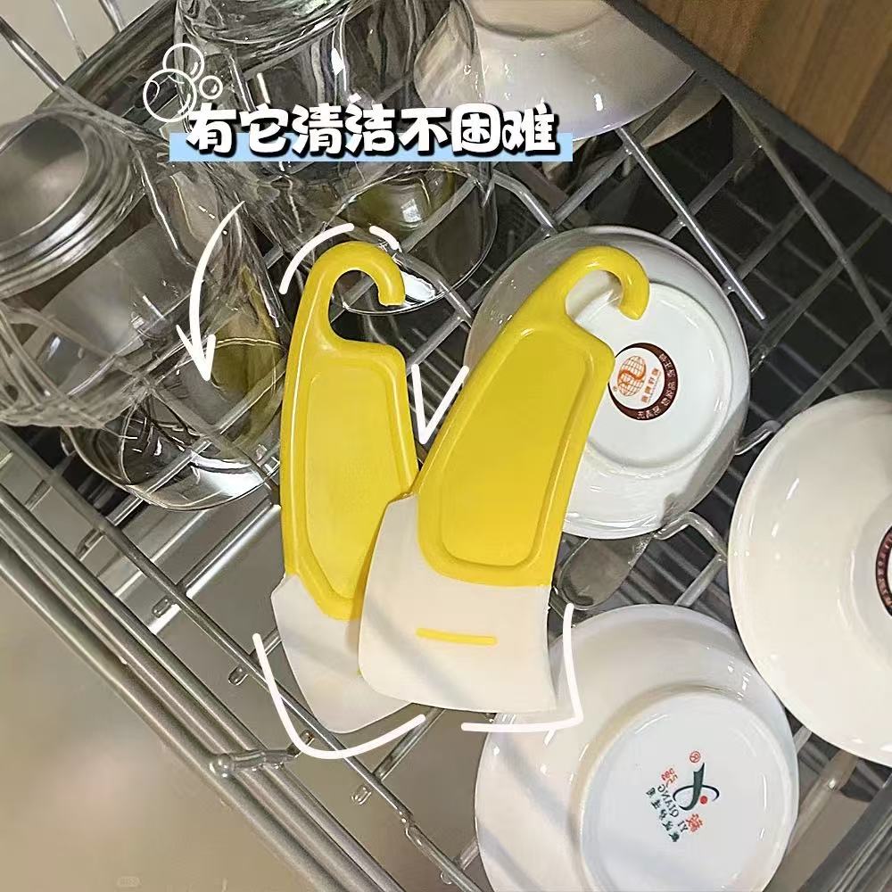 '刮一刮就干净' 厨房清洁软刮刀去除锅底锅盘灶台油污刮板片软头