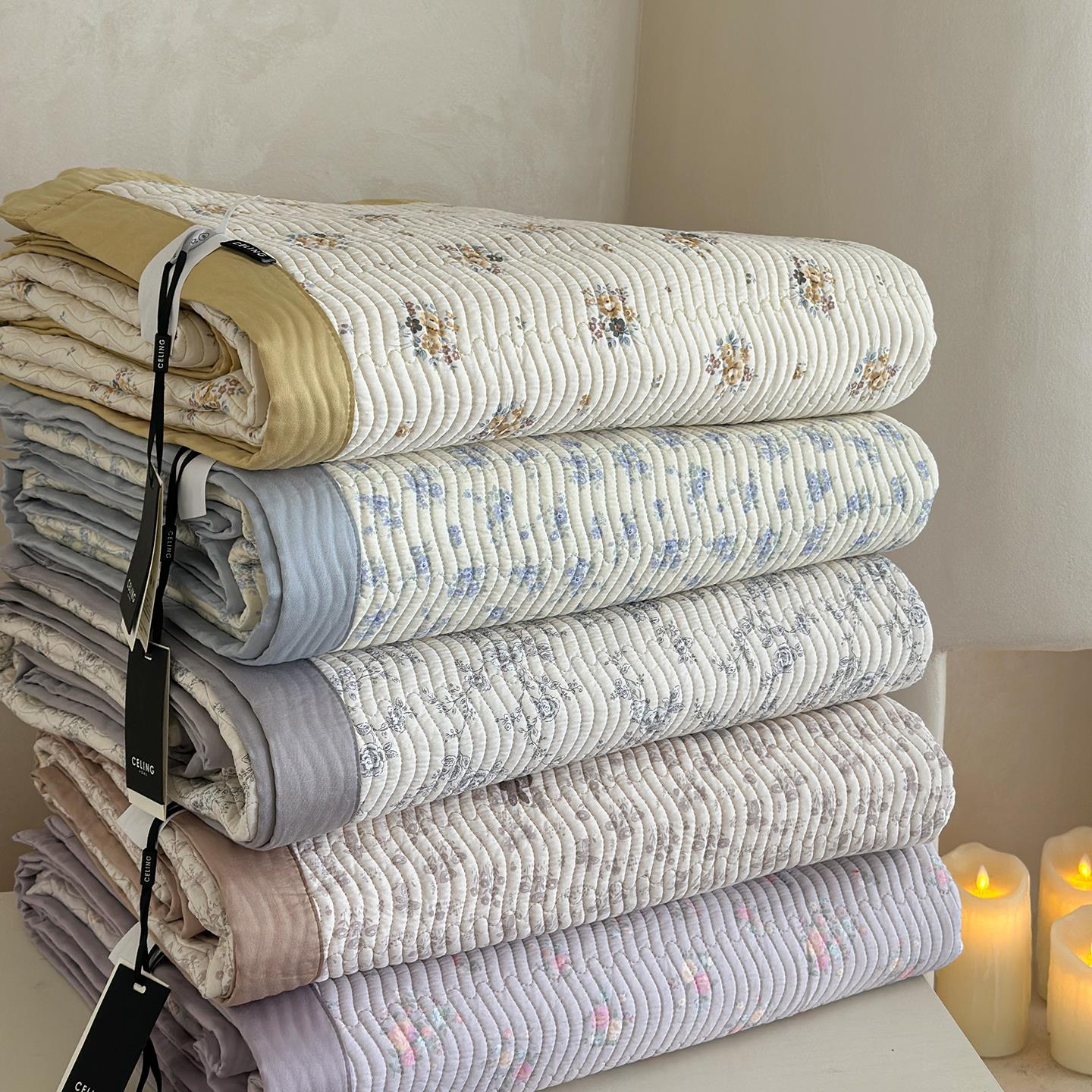 韩国莫代尔天丝床盖三件套夏季凉感榻榻米垫软凉席双面可用