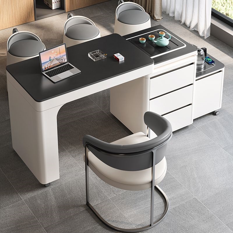 家用茶桌可旋转伸缩移动小户型阳台茶桌椅组合一体简约客厅小茶台