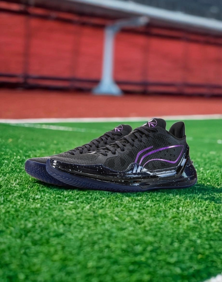 LiNing李宁 利刃4V2 黑曜石 篮球鞋䨻科技实战全能 橡胶大底