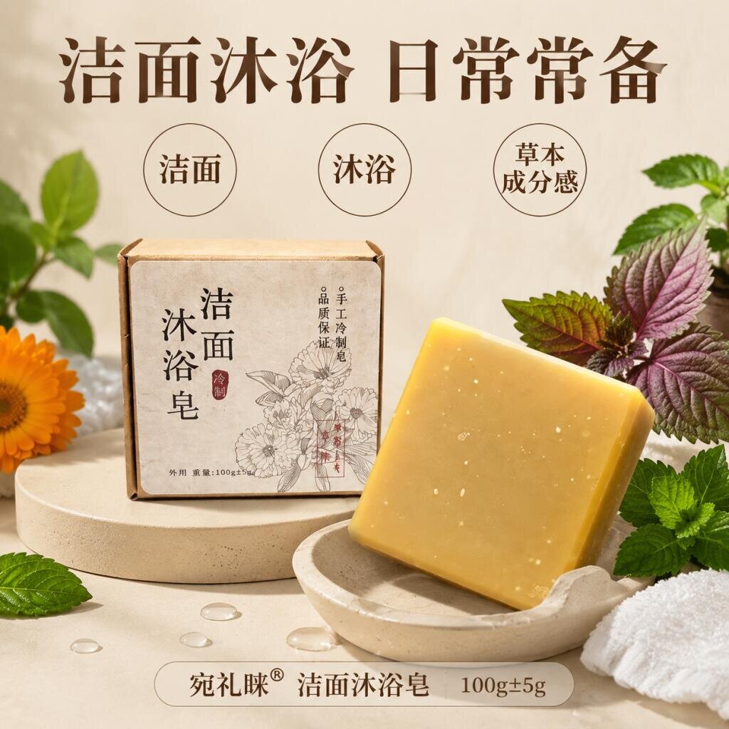 【草本植萃】洁面沐浴皂