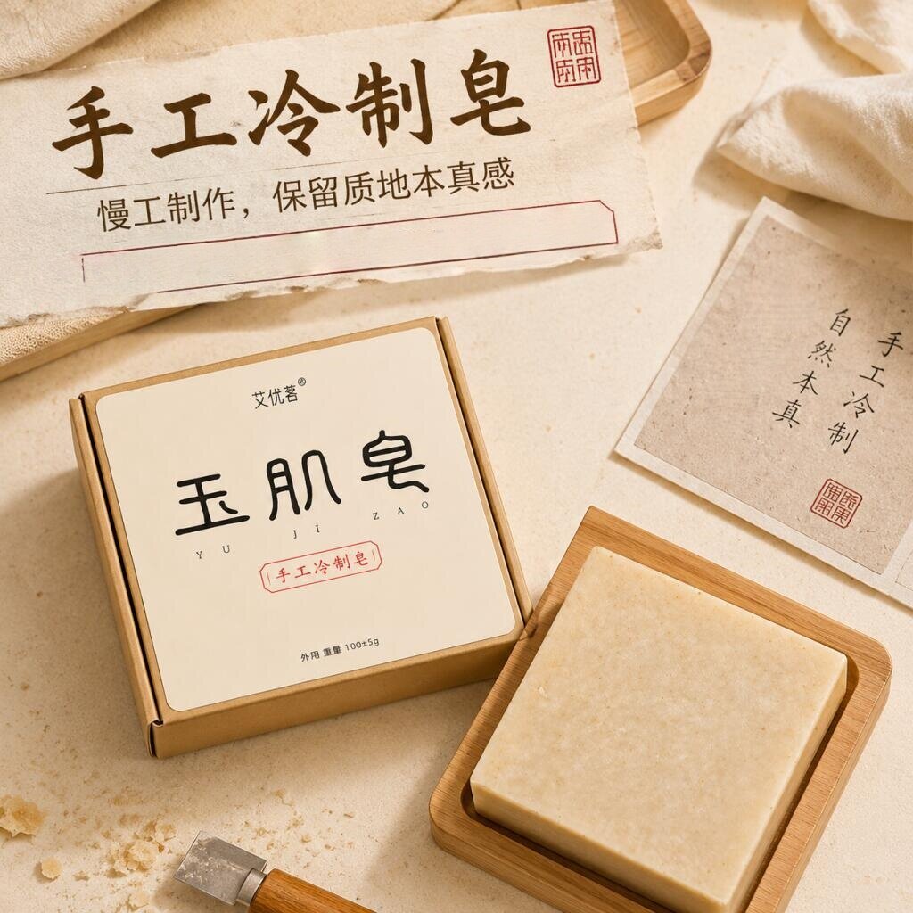 艾优茗古法手工玉肌皂洁面皂