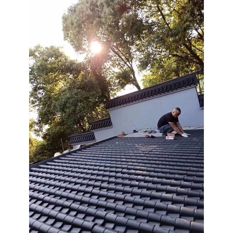 仿古瓦加厚增韧款1米大拼接屋顶瓦雨棚车间防漏水搭接瓦农村建筑